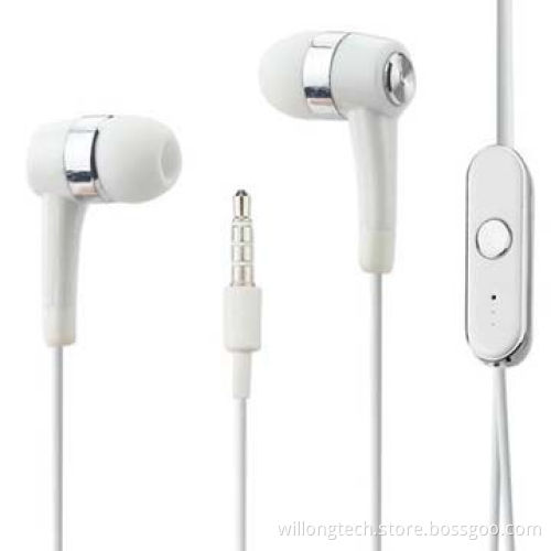 High quality noise-cancelling earphone with microphone for mobile phone